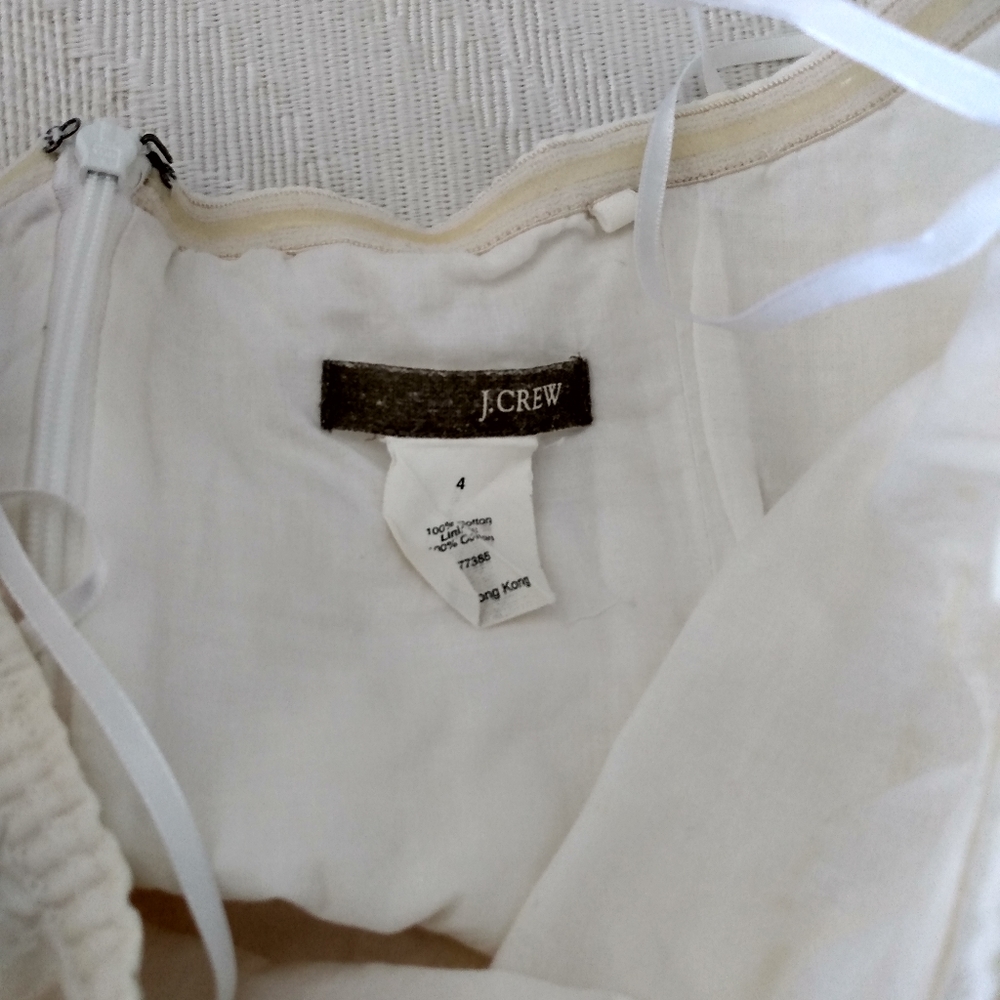J Crew strapless summer dress Sz 4 - Picture 8 of 14